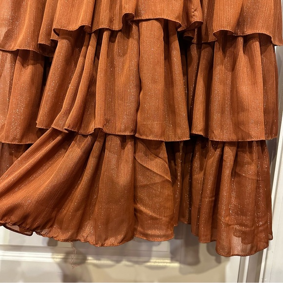 MAC DUGGAL | SPARKLY RUFFLE LAYERED GOWN #49287 - Picture 15 of 15